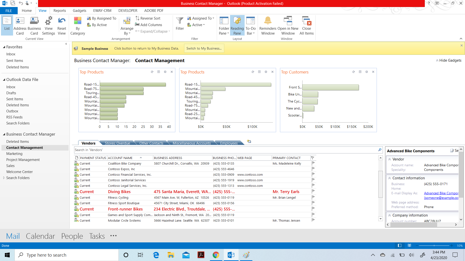 1 - Adding BCM - Conditional Formatting- Account Names with bike.png