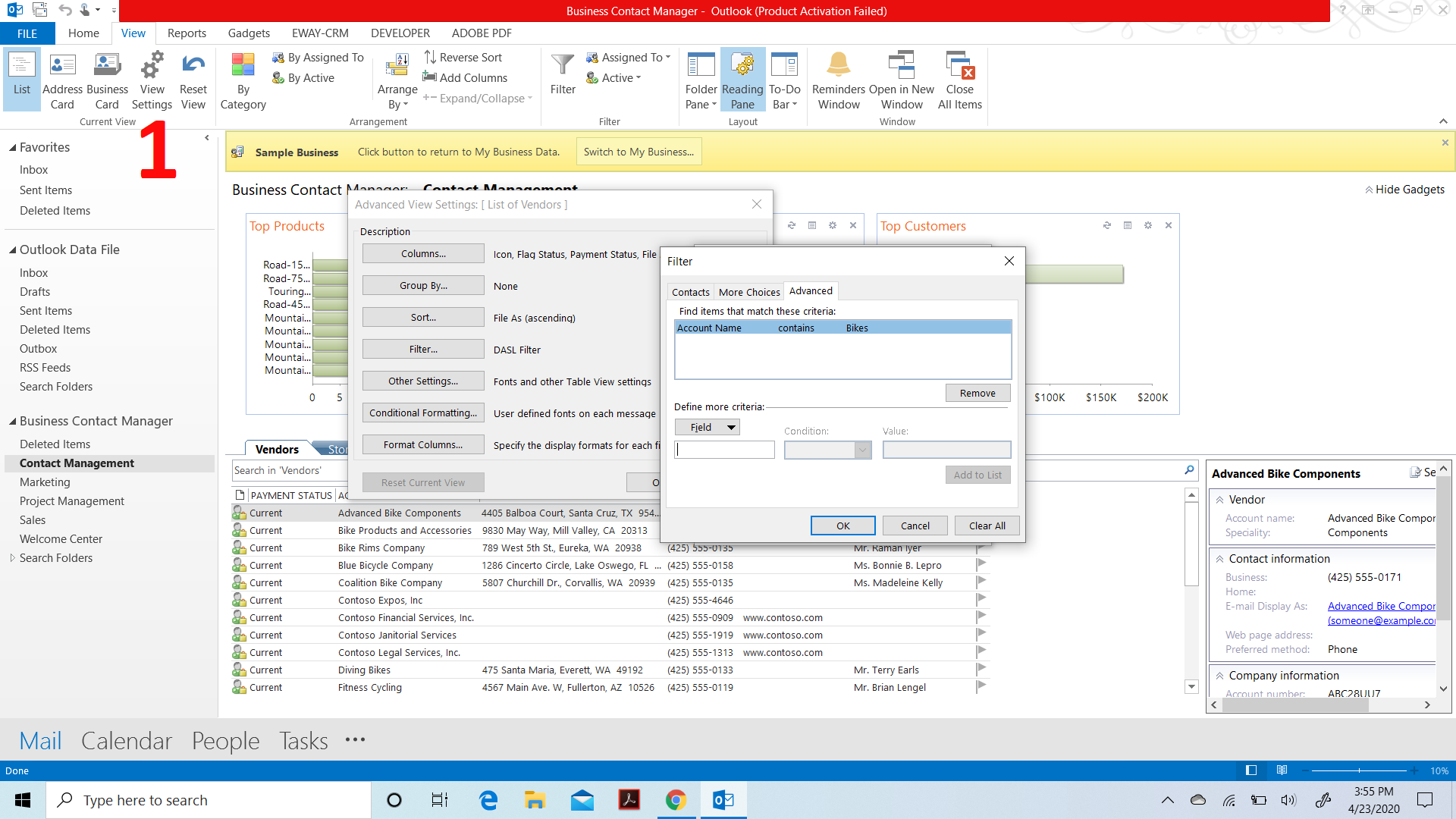 1 - Adding BCM - Conditional Formatting- Account Names with bike.png