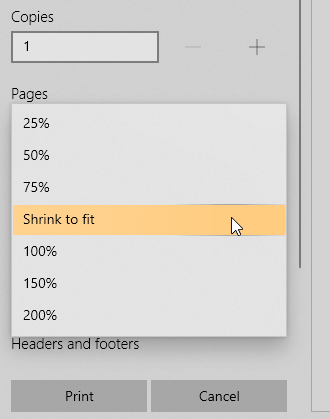 Se internettet grundigt liberal Printing from Outlook is now defaulting to "Shrink to Fit"! | Outlook  Forums by Slipstick.com