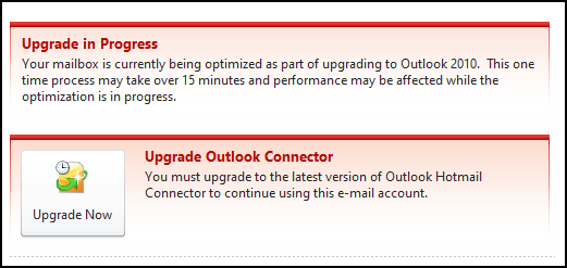 Outlook 2010 - Never ending update.png